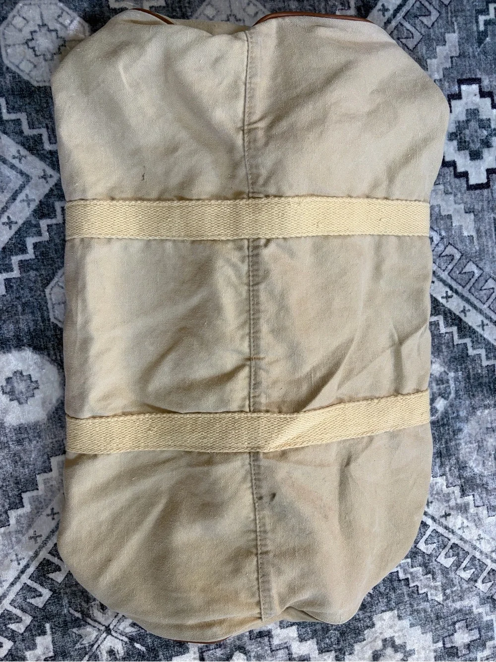 Vintage TIME Canvas Duffel Bag